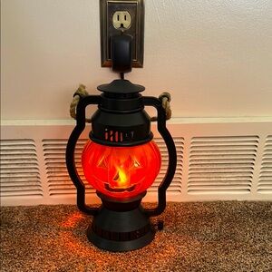 Pumpkin Lantern with flame motion light. New in box